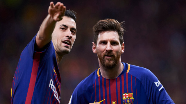 Messi ile Busquets uzun yıllar Barcelona'da birlikte oynadı. 