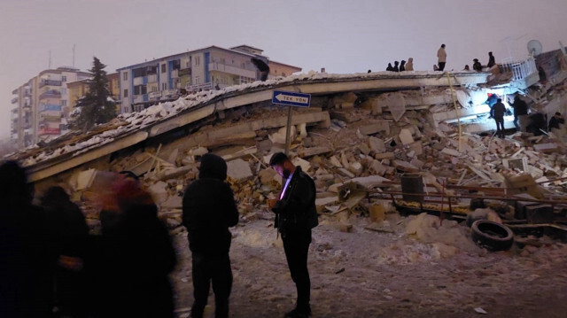 Kahramanmaraş merkezli 7.7'lik deprem sonrası Hatay.