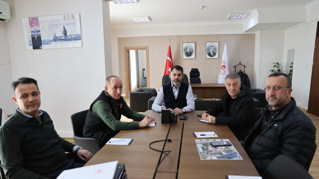 Çevre, Şehircilik ve İklim Değişikliği Bakanı Murat Kurum ve Trabzonspor Başkanı Ahmet Ağaoğlu