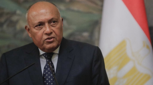 Le ministre égyptien des Affaires étrangères Sameh Shoukry. 
Crédit Photo: MAXIM SHIPENKOV / POOL / AFP