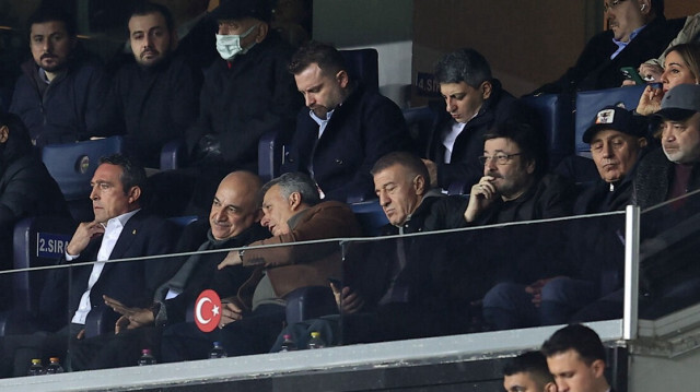 Kulüp başkanları Kadıköy'de maçı birlikte izledi. 
