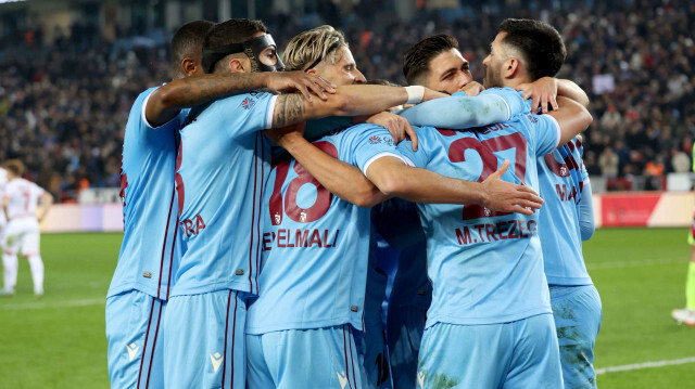 Trabzonsporlu oyuncuların sevinçleri