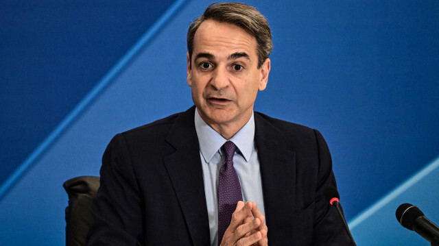 Le Premier ministre grec, Kyriakos Mitsotakis. Crédit photo: ARIS MESSINIS / AFP