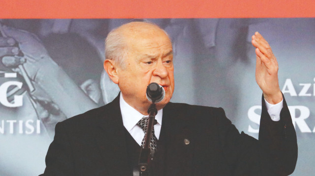 MHP lideri Bahçeli,  Tekirdağ'da “Aziz milletim Sıra Sende” mitinginde konuştu.