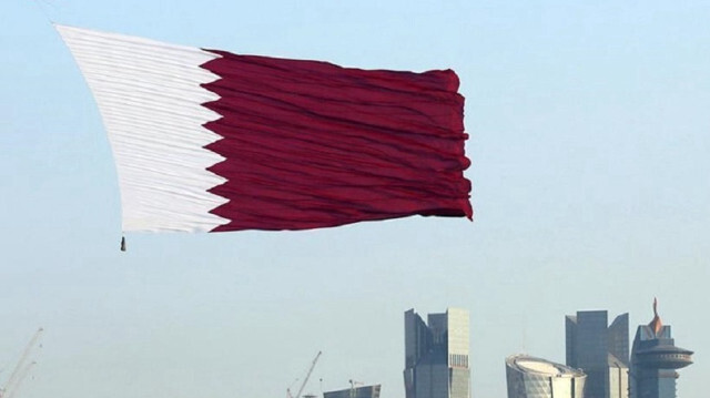 Le drapeau du Qatar. Crédit photo : AA