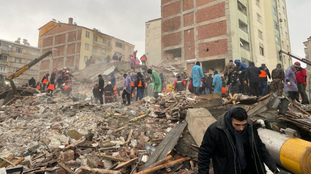 Kahramanmaraş'taki 7.7'lik deprem.