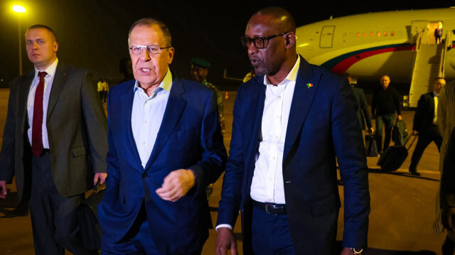 Sergueï Lavrov et  son homologue malien, Abdoulaye Diop. Crédit Photo: APANEWS