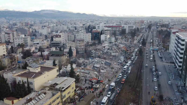 La ville d'Adiyaman a été durement touchée par le séisme. Crédit photo : IHA