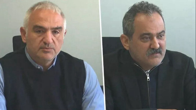 Kültür ve Turizm Bakanı Mehmet Nuri Ersoy ve Milli Eğitim Bakanı Mahmut Özer.
