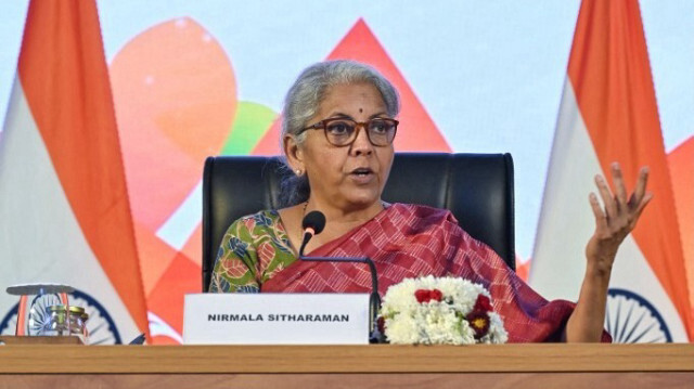 Le ministre indien des Finances, Nirmala Sitharaman. Crédit photo: Manjunath KIRAN / AFP