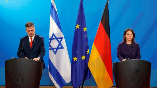 La ministre des Affaires étrangères Annalena Baerbock et son homologue israélien Eli Cohen, à Berlin. Crédit photo: ODD ANDERSEN / AFP