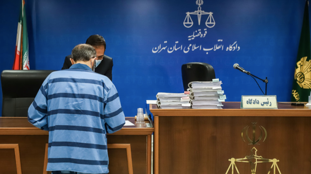 Photo du procès de Habib Farajollah Chaab.