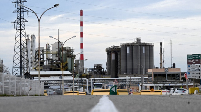 Raffinerie de Martigues, sud de la France. Crédit Photo: Nicolas TUCAT / AFP