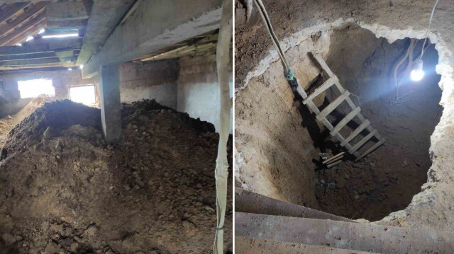 Yapılan operasyonda binanın zemininde yaklaşık 3 metrelik çukur kazıldığı ve zeminde tarihi eser arandığı anlaşıldı.