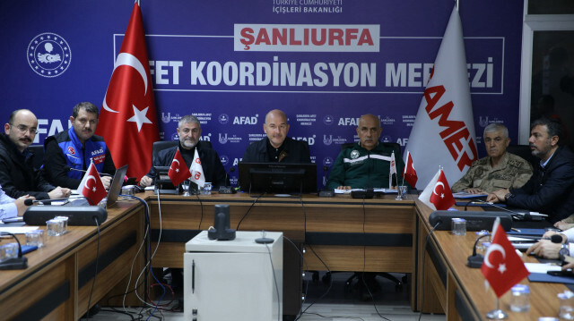 İçişleri Bakanı Süleyman Soylu, Tarım ve Orman Bakanı Vahit Kirişci ve Hazine ve Maliye Bakanı Nureddin Nebati.