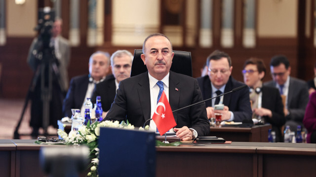 Çavuşoğlu, Cumhurbaşkanlığı Külliyesi'nde düzenlenen Türk Devletleri Teşkilatı (TDT) Dışişleri Bakanları Konseyi Toplantısı’nda konuştu.
