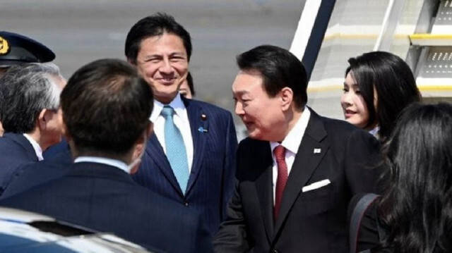 رئيس كوريا الجنوبية يصل اليابان في زيارة رسمية