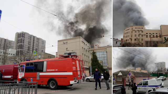 Rus istihbarat binasında yangın