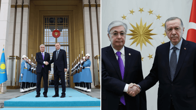 Kazakistan Cumhurbaşkanı Tokayev - Recep Tayyip Erdoğan