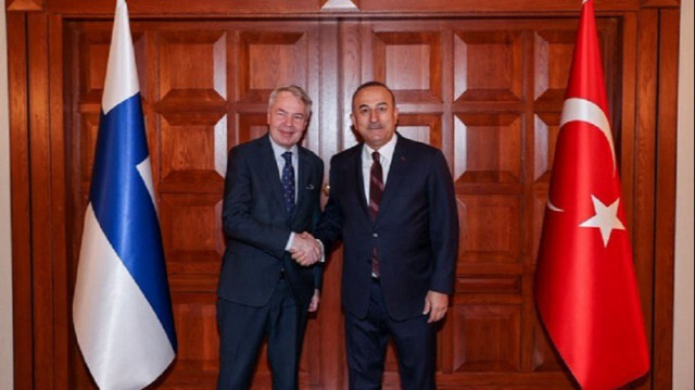 Le ministre turc des Affaires étrangères, Mevlut Cavusoglu, avec son homologue finlandais, Pekka Haavisto. Crédit photo: MAE Turkiye