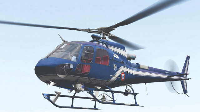 Eurocopter AS350 tipi helikopteri düştü.