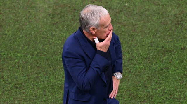 Didier Deschamps après la finale du Mondial 2022 perdue contre l'Argentine. Crédit photo : Agence Anadolu
