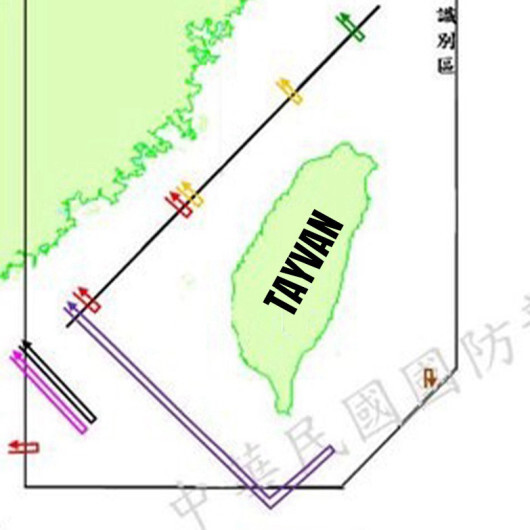 Tayvan'da Çin'e ait 26 hava aracı ve 4 gemi bulundu