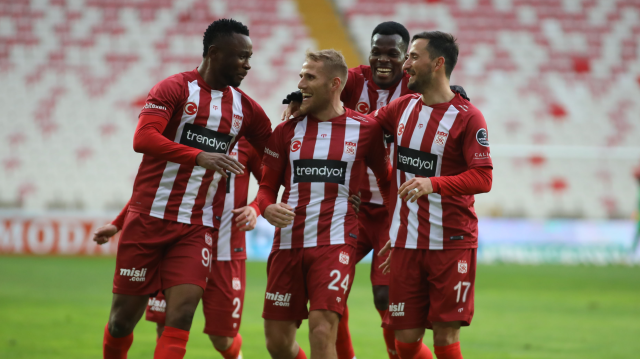 Sivasspor'un gol sevinci