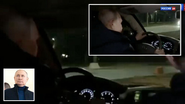 Rus Devlet Başkanı'nın Mariupol sokaklarında araç kullandığı görüntüler servis edildi.