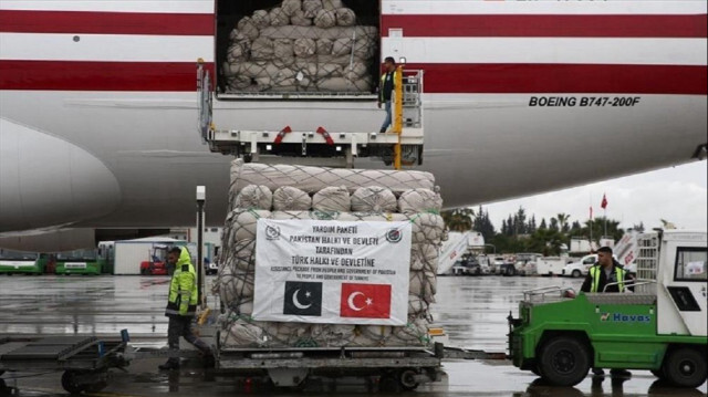 Pakistan's 18th chartered aid flight for quake victims arrives southern Türkiye