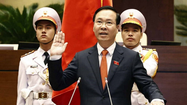 Le nouveau président vietnamien Vo Van Thuong. Crédit photo: Hoang Thong Nhat / Agence de presse du Vietnam / AFP