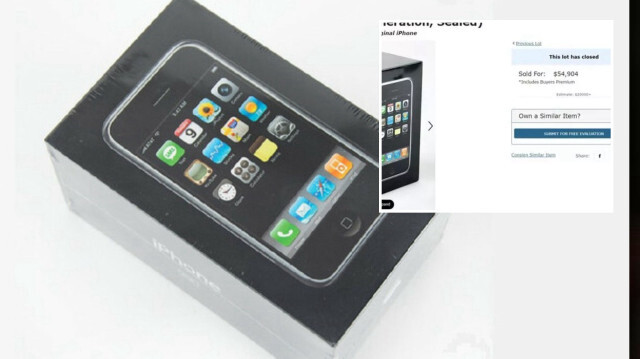 Kutusu açılmamış ilk iPhone yaklaşık bir milyon liraya alıcı buldu. 
