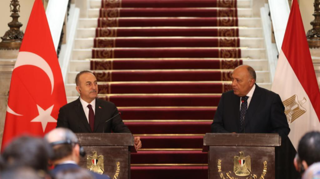 Dışişleri Bakanı Mevlüt Çavuşoğlu ve Mısırlı mevkidaşı Şukri
