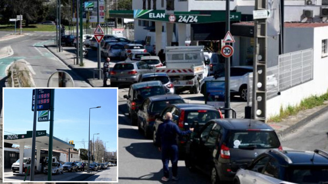 Fransa'da petrol rafinerilerindeki grev nedeniyle Marsilya'da akaryakıt kuyrukları oluştu.