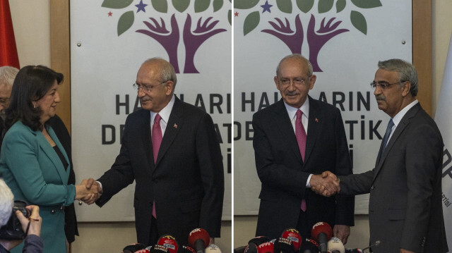 Kemal Kılıçdaroğlu bugün HDP'li Pervin Buldan ve Mithat Sancar ile görüştü.