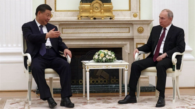 Çin Devlet Başkanı Şi Cinping ile Rusya Devlet Başkanı Vladimir Putin.