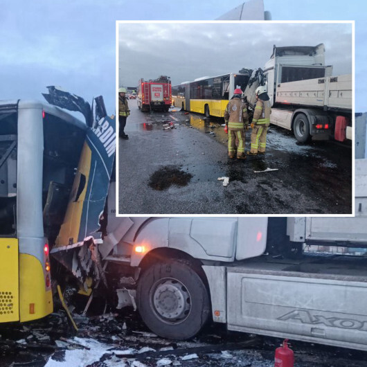 Tuzla TEM otoyolunda TIR arıza yapan İETT otobüsü ve yol bakım aracına çarptı: 2 ölü