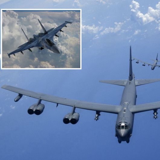 Tansiyon yine yükseldi: Rus savaş uçağı ABD'ye ait bombardıman uçaklarına karşı havalandı