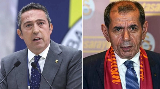 Fenerbahçe Kulübü Başkanı Ali Koç, Galatasaray Kulübü Başkanı Dursun Özbek
