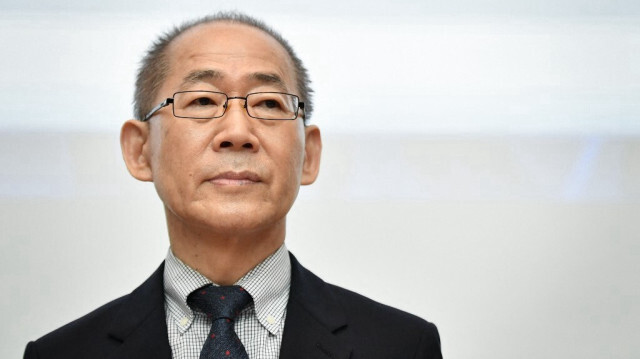 Le président du Groupe d'experts intergouvernemental sur l'évolution du climat (GIEC), Hoesung Lee. Crédit photo: FABRICE COFFRINI / AFP