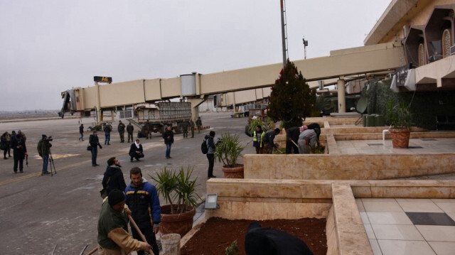 L'aéroport international d'Alep en Syrie. Crédit photo: GEORGE OURFALIAN / AFP