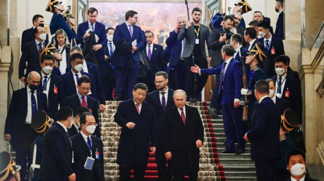 Le président russe Vladimir Poutine et le président chinois Xi Jinping. Crédit photo: Pavel Byrkin / SPOUTNIK / AFP