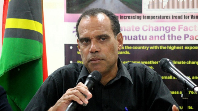 Le ministre du changement climatique de Vanuatu, Ralph Regenvanu. Crédit photo: Hilaire Bulé / AFP