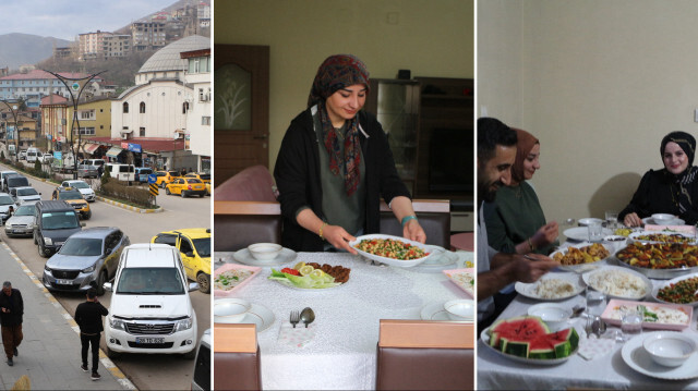 Türkiye'de ilk iftar Şemdinli'de yapıldı