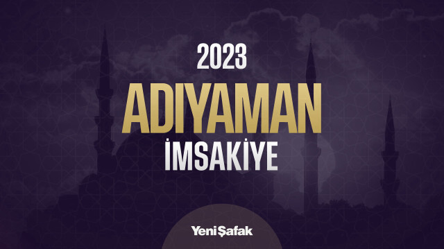 Adıyaman İmsakiye 2023