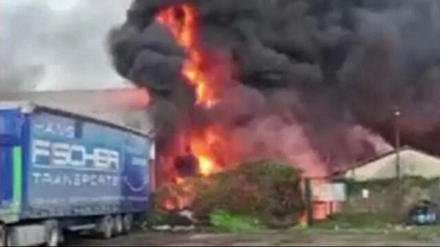 Artvin Kemalpaşa’da Çaykur’a ait çay fabrikasında yangın çıktı