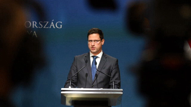 Gergely Gulyás, directeur du cabinet du Premier ministre Viktor Orban. Crédit Photo: ATTILA KISBENEDEK / AFP