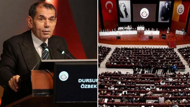 Dursun Özbek genel kurulda konuşma yaptı. 