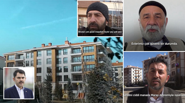 Bakan Murat Kurum’un sosyal medya hesabından paylaştığı videoda ise Malatya ve Elazığ’daki TOKİ konutlarından görüntüler yer aldı. 