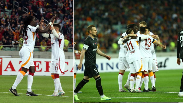 Galatasaray'ın gol sevinci
